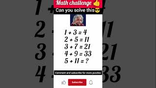 🚀 Test Your Brain with This Mind-Bending Math Challenge! 🧠💥 #maths #puzzle #fun #shorts