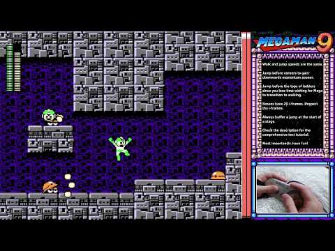 Wily 3 - Mega Man 9 Speedrun Tutorial - Tornado and Slower M-tank