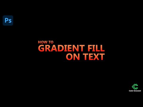 How to Add Gradient Fill on Text in Photoshop | Gradient Text Effect