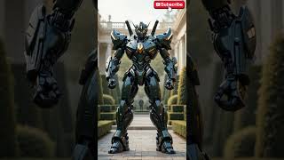 Future Robots Guardian in Timeless Garden! 🤖🌿 #Futuristic #techvstradition