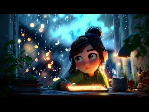 Rainy Study Lo-Fi 📚| Cozy Night Beats for Focus & Relaxation