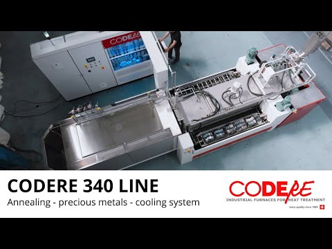 CODERE 340 LINE - Annealing - precious metals - cooling system