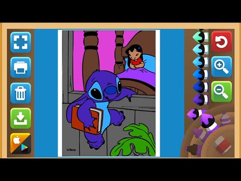 LEARN COLOR LILO AND STITCH