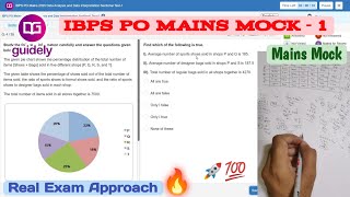 🎯 Guidely IBPS PO Mains live mock test-1📚✍️ | Mains Quant | How to Attempt Mock #ibpspo2025