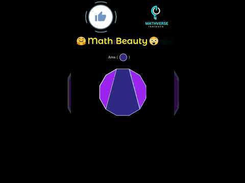 Math's Beauty 😍 || area of dodecagon #math #mathsbeauty #polygon
