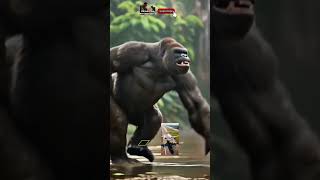 🐅🦍 Gorilla vs Tiger Fight  #GorillaVsTiger#WildBattle#AnimalFight#JungleClash#WildlifeShowdown