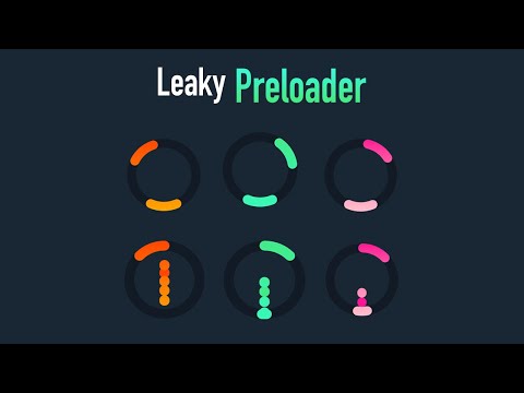 Eye Catching Leaky Preloader | HTML & CSS | CSS Tricks