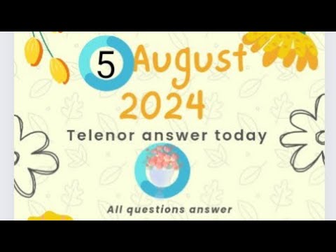 24 July Telenor answer today| #telenorquiz  @HashtagTech  #telenorquestionstoday |#yshorts #shorts