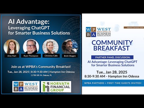 AI Advantage: Leveraging ChatGPT for Smarter Business Solutions. WPBA Partner Panel Discussion