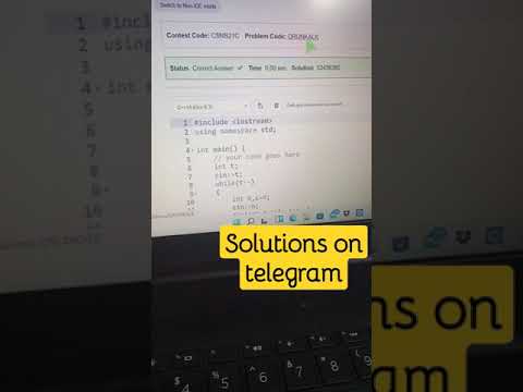 Drunk Alcoholic Codechef solution #drunk_alcholoic #drunk #alcoholic #solution