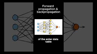 Forward Propagation and backpropagation in a neural network!