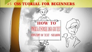 How to insert and customize Logo and Text - Concept of Text-shadow - CSS Tutorial for Beginners