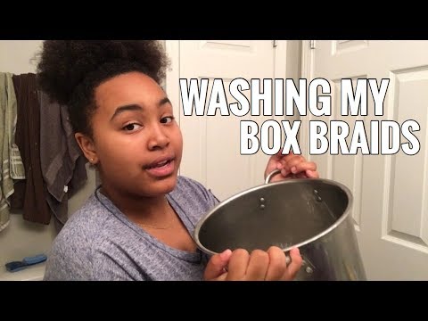 Washing My Braiding Hair| Box Braids Pt.2
