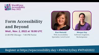Form Accessibility and Beyond