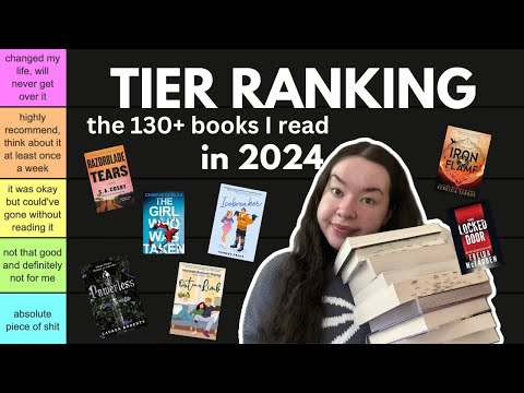 tier ranking the 137 books i read in 2024