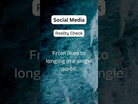 #socialmedia - reality check