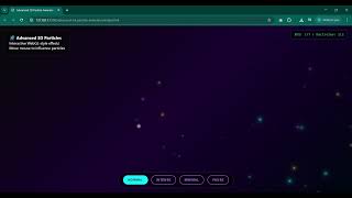 Advanced 3D Particle Animation with WebGL & JavaScript | Interactive Canvas Effect