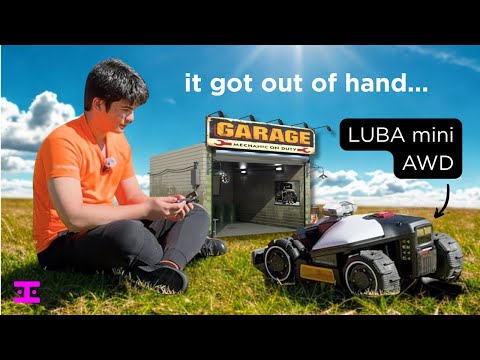 Making a SMART garage for my robot lawnmower! (LUBA mini AWD)