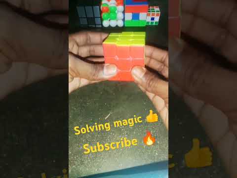 RUBBIKS cube solving magic #shorts