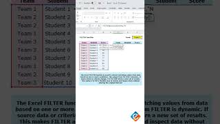 Efficient Data Filtering with FILTER Function in Excel #filterfunction #exceltips