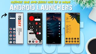 Top 10 UNIQUE Android Launchers in 2025 🔥 — Transform Your Home Screen!