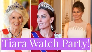 TIARA Watch Party!! What Does Princess Kate, Melania Trump Wear During Donald Trump's State Visit?