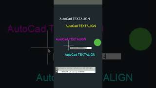 AutoCad 35# TEXTALIGN - Aligns multiple text objects vertically, horizontally, or obliquely #shorts