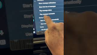 Message settings in Android Auto