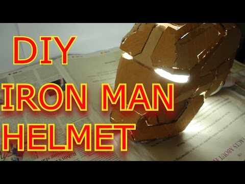 How To Make - Iron Man helmet (DIY out of cardboard)