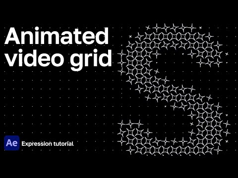 Animated video grid in After Effects | SampleImage expression tutorial