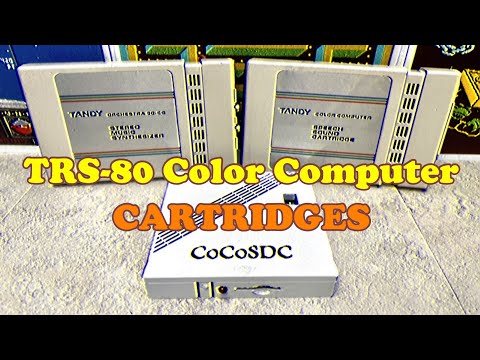 1980's Radio Shack TRS-80 Color Computer Cartridge Exploration and Play