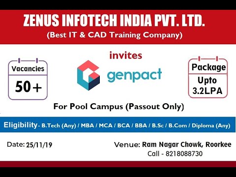 Student Reviews after Placement in Genpact By Zenus Infotech
