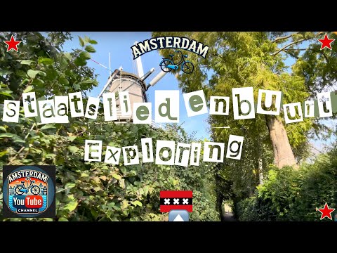 Amsterdam Bicycle Video 56 Staatsliedenbuurt Backroad + Hidden  Corners On Bright Day in 4K 20/10/24