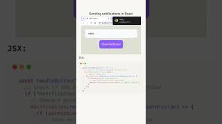🔔 Send Notifications in React ⚡ | Easy & Fast Setup! 🚀🔥||#shorts #shortvideo #viralvideo #video #ai