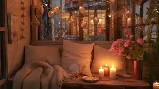 Nightly Sleep Jazz Piano Music with Rain Sounds - Soft Jazz Instrumental - Soothing Background Music