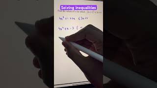 Q15 Solving inequalities
