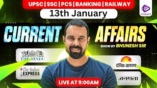 13th Jan 2026 Current Affairs | Current Affairs Today | The Hindu Analysis by Bhunesh Sir