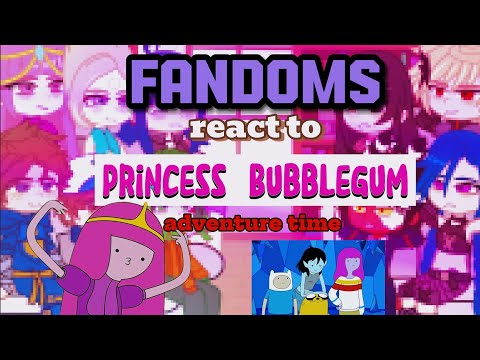 Fandoms react to PB adventure time | (1/4) | (6/11) steven universe, helluva boss, arcane, mha...