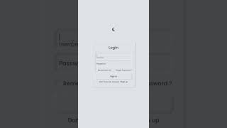 Neumorphism Login Form with Light and Dark Theme