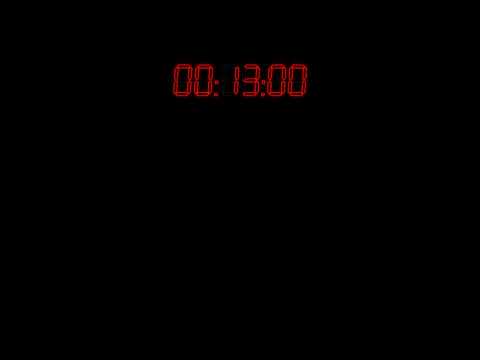 12h Hour Clock Digital 00-12 ( Portrait for Phone ) ( red )