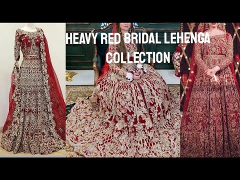 Heavy Red Bridal Lehnga Collection| Stunning Barat Day Dresses 2022 - 2023