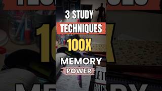 3 Topper's Techniques to improve your memory 100X | #shorts #short