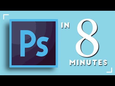 Learn Adobe Photoshop in 8 MINUTES! | Adjustments, Layers, Move, Filters, etc.| 2021 Beginners Guide