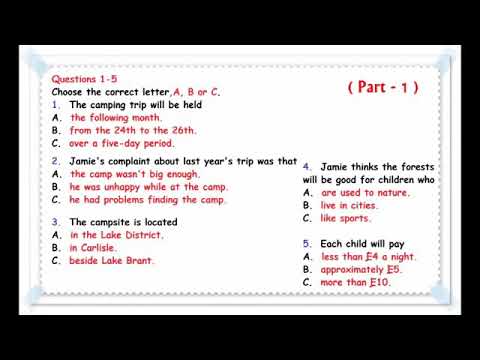 IELTS listening Practice Test