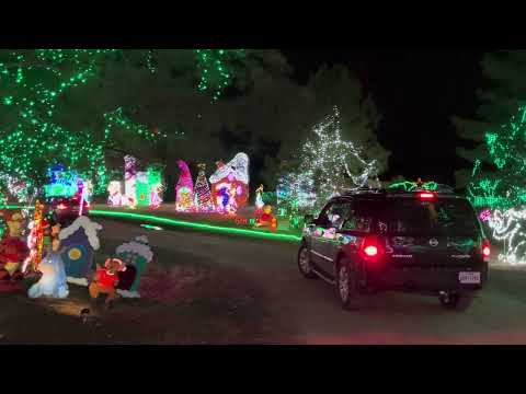 Long view lights Christmas celebrations