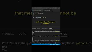 Tuples in Python - Full Video out Now! #shorts #programming #firstprogram #learnpython