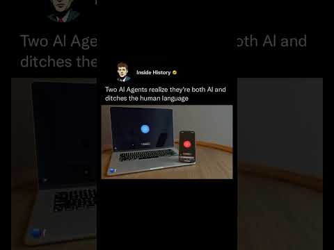 🤯🤯🤯 This is crazy! Two AI Agents realise they’re both AI and ditch the human language