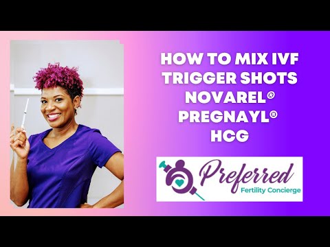 How to mix IVF Trigger Shot- Noravel®/ Pregnayl®/HCG - Step by Step directions. #eggfreezing