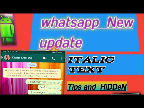 How to write italic text in WhatsApp//New Tips and trick whatsapp//#Short#shortvideo