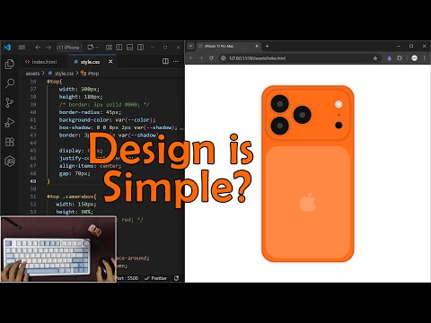 I made iPhone 17 Pro Max Design with HTML,CSS | ASMR Coding